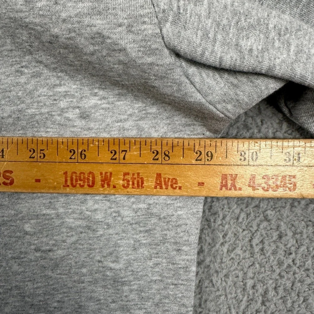 True Religion Sweatshirt Mock Half Zip Men 3XL Heather Gray Relaxed Pullover NEW